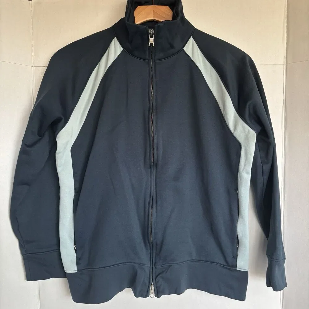 Men's S Small Banana Republic Track Jacket VGUC Full Zip Two-Tone Blue